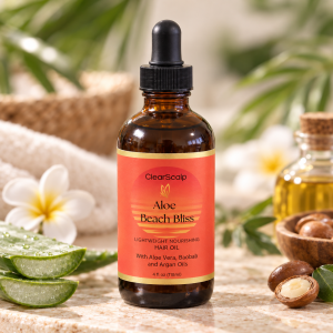Nubian Shade & Bloom hair Essentials ClearScalp Aloe Beach Bliss