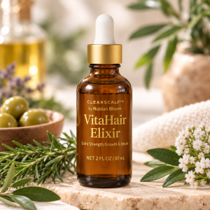 Nubian Shade & Bloom hair Essentials ClearScalp VitaHair Elixir (Coming Soon)