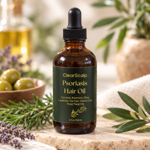 Nubian Shade & Bloom hair Essentials ClearScalp Psoriasis Hair Oil