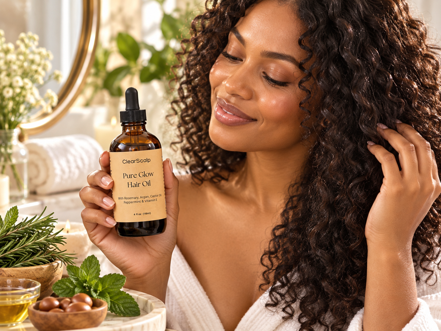 Nubian Shade & Bloom hair Essentials how to get shiny healthy hair naturally
